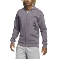 adidas Leisure Hooded Jacket Essentials BrandLove Fleece (Cotton) Grey Men